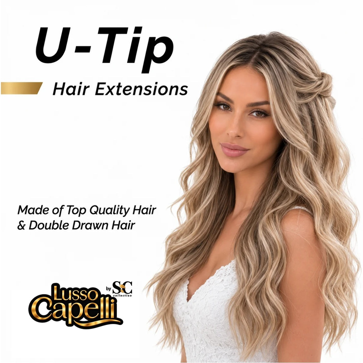 Premium Keratin Hair Extensions — U-Tip & Flat Tip / K-Tip