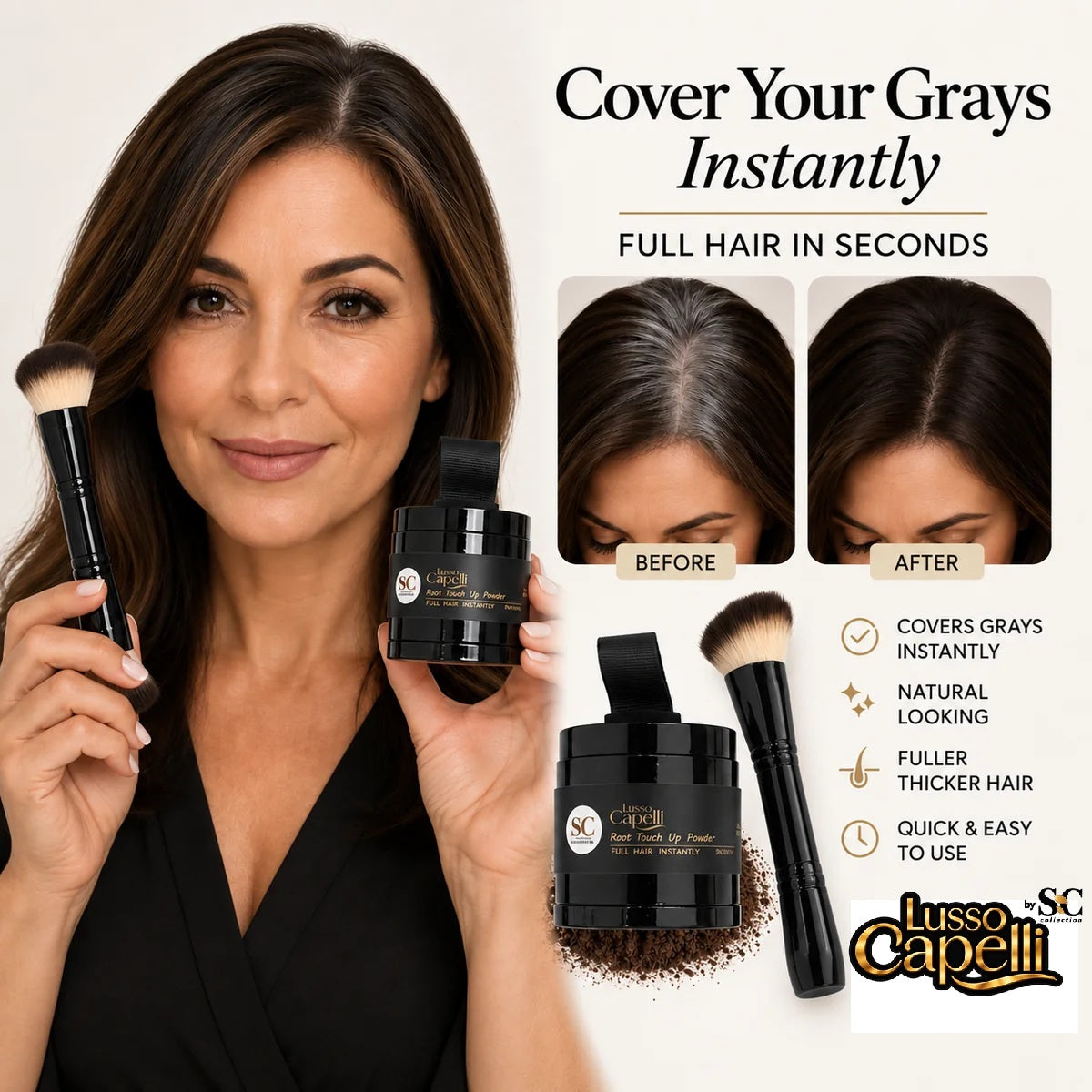 Premium Gray Hair Cover Powder