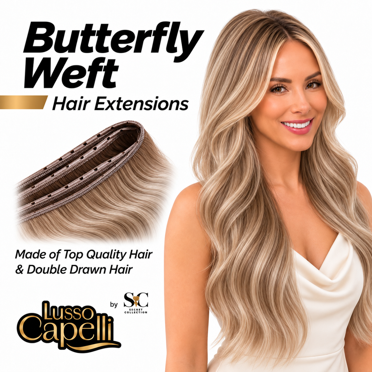 Premium Butterfly Weft Hair Extensions