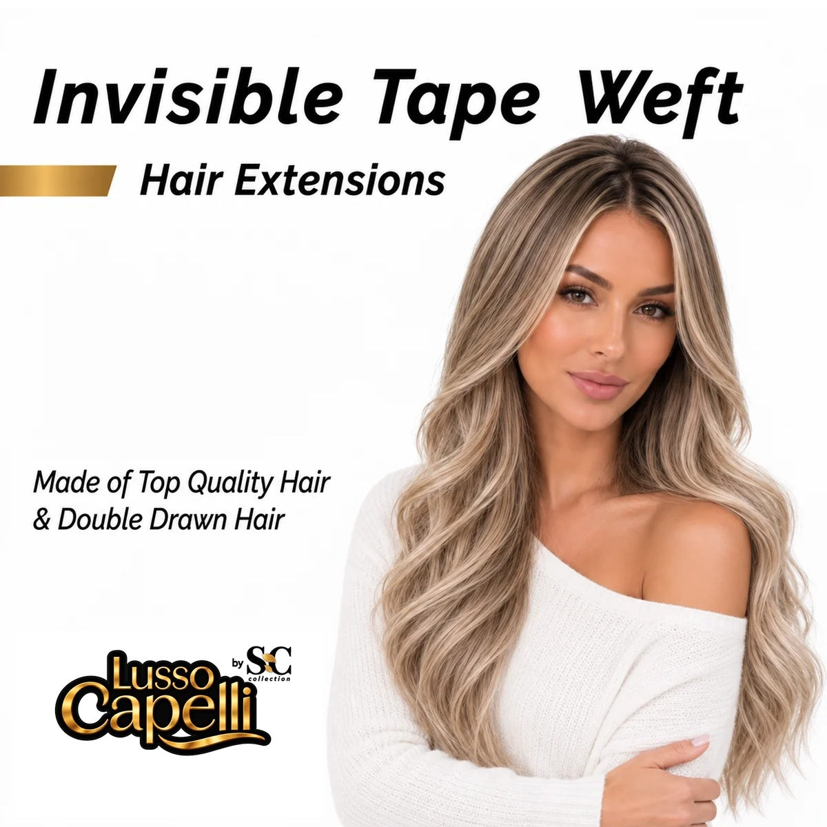 Premium Invisible Tape Weft Extensions