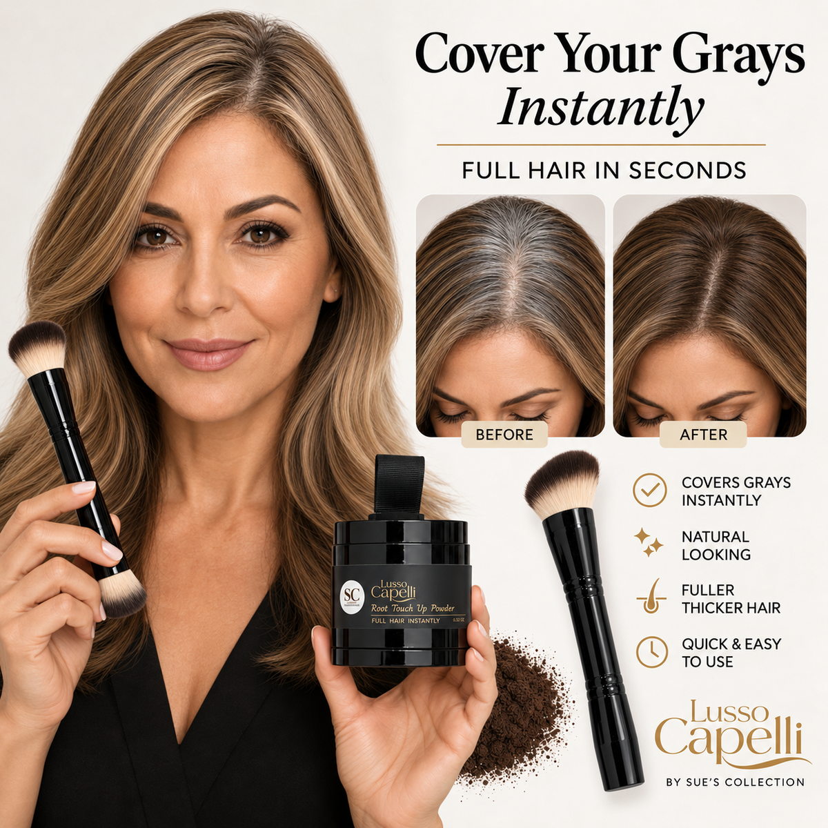 Premium Gray Hair Cover Powder