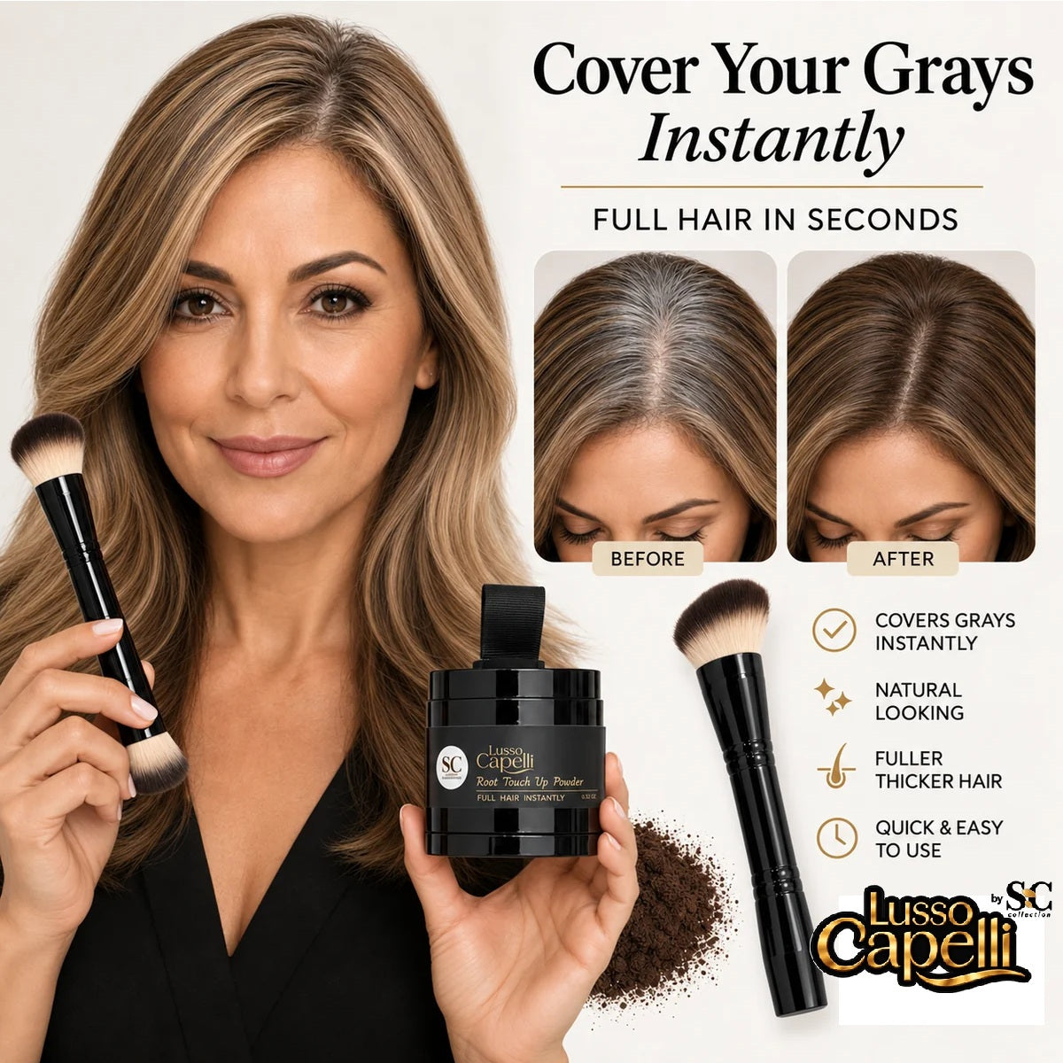 Premium Gray Hair Cover Powder