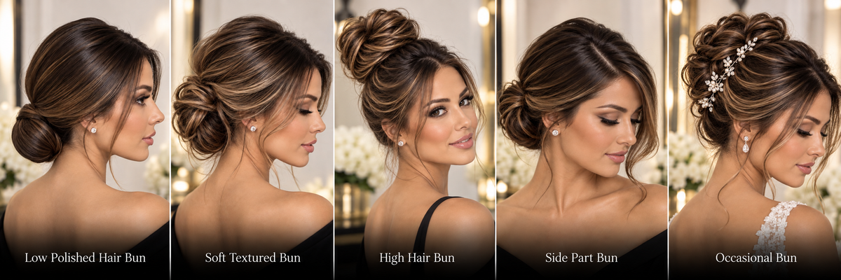 Five everyday looks with a hair bun