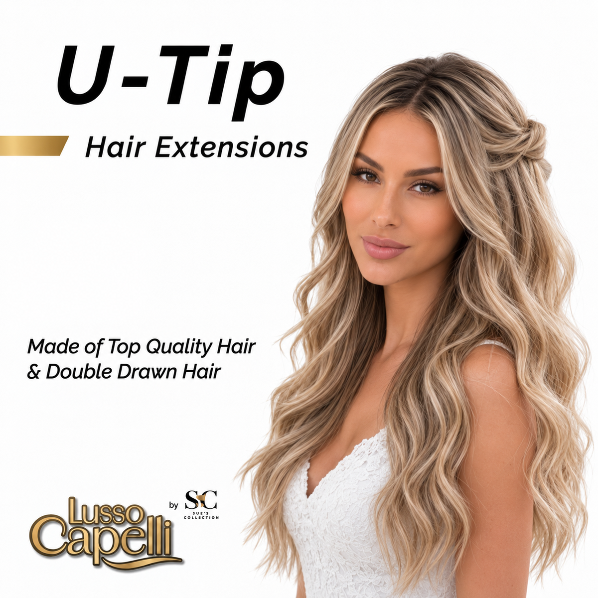Premium Keratin Hair Extensions — U-Tip & Flat Tip / K-Tip