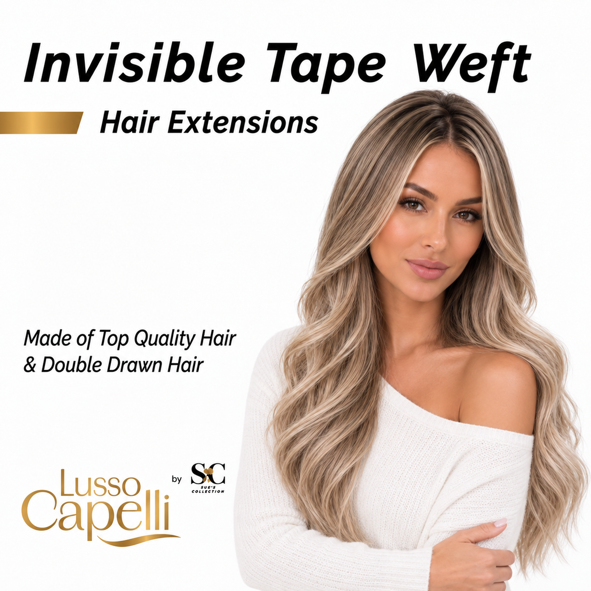 Premium Invisible Tape Weft Extensions