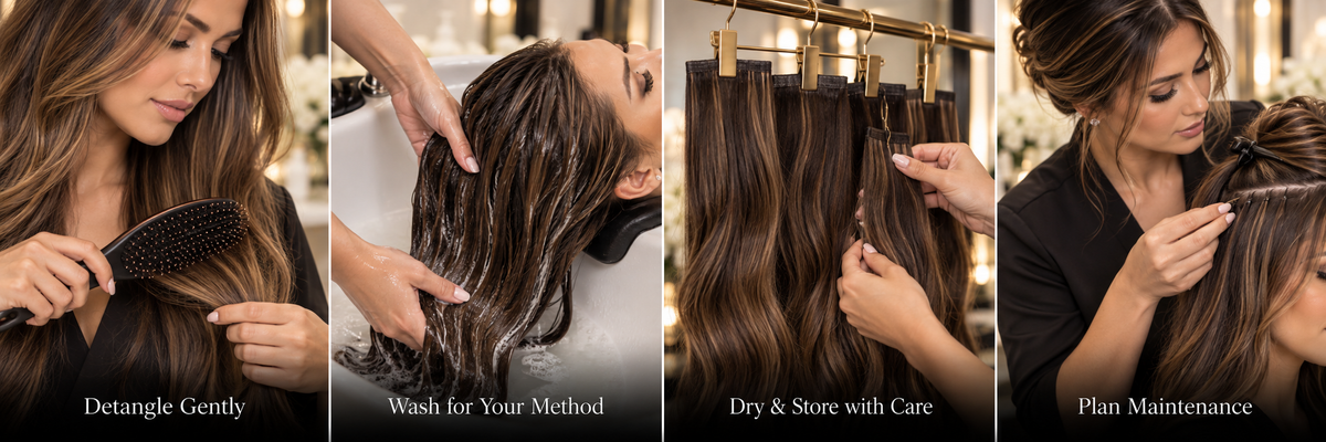 How to care for your hair extensions